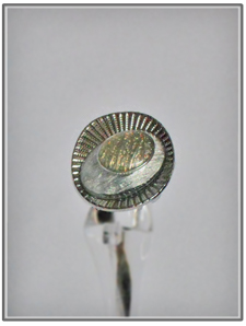 Bague fantaisies argenté et grise