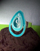 Bague multicolore