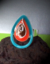 Bague multicolore