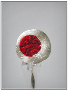 Bague fantaisie rouge
