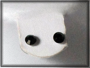 Boucles d'oreilles noires