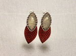 Boucles d'oreilles rouges