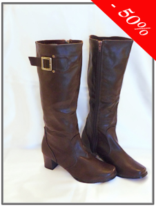 Bottes femme marron