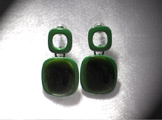 Boucles d'oreilles vertes