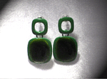 Boucles d'oreilles vertes