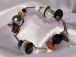 Bracelet noir élastique