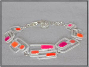 Bracelet orange fluo