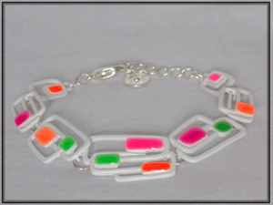 Bracelet multicolore fluo