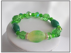 bracelet fantaisie vert