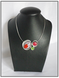 Collier fantaisie multicolore