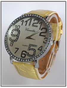 Montre femme jaune