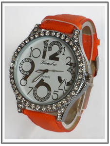 Montre femme orange