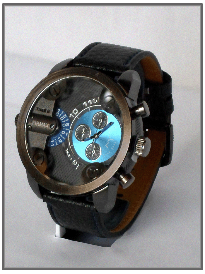Montre homme bleue