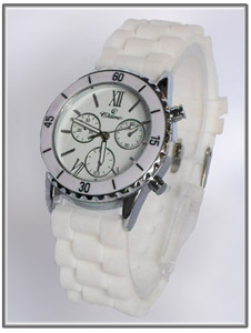 Montre homme fantaisie blanche