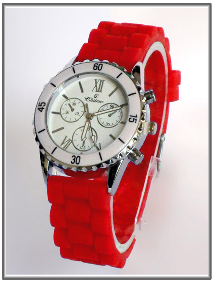 Montre homme rouge