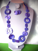 Boucles d'oreilles violettes